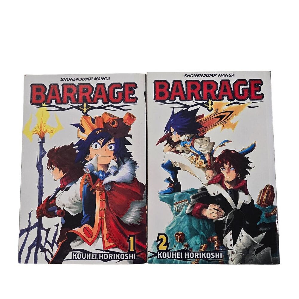 Barrage Vol. 1 & 2 Shonen Jump Manga By Kouhei Horikoshi